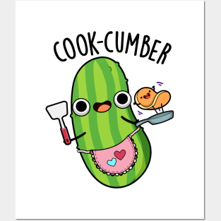 Cook-cumber Funny Cucumber Pun Posters and Art